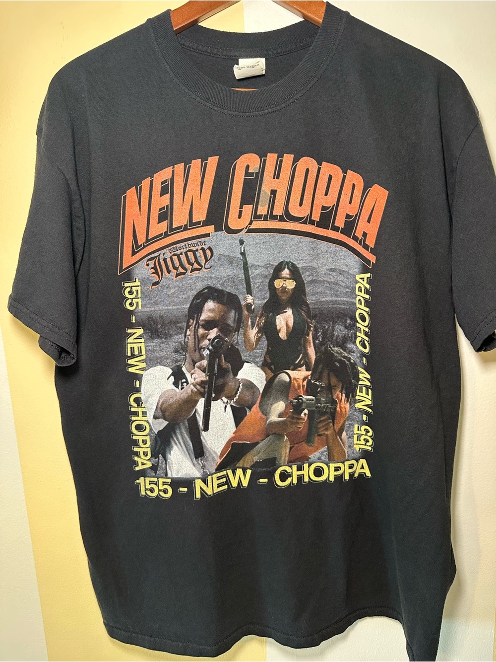 Playboi Carti New Choppa Rap Tee Shirt L ASAP Rocky Worldwide Jiggy Graphic